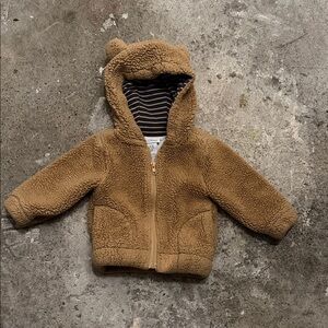 Tommy Bahama Kids Teddy Bear Hooded Jacket in Brown
